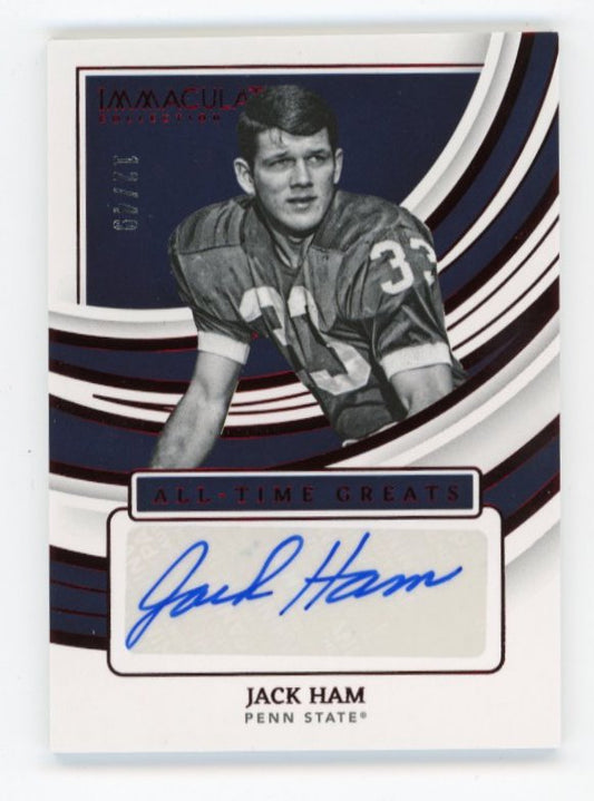 2022 Panini Immaculate Collection Jack Ham #GS-JHA - Autograph