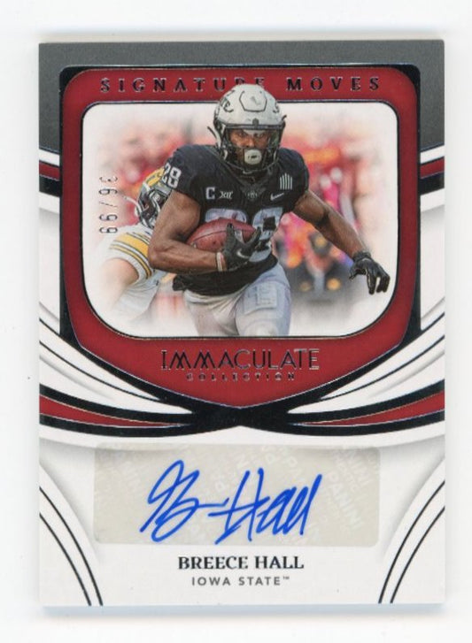 2022 Panini Immaculate Collection Breece Hall #SM-BHA - Autograph #/99