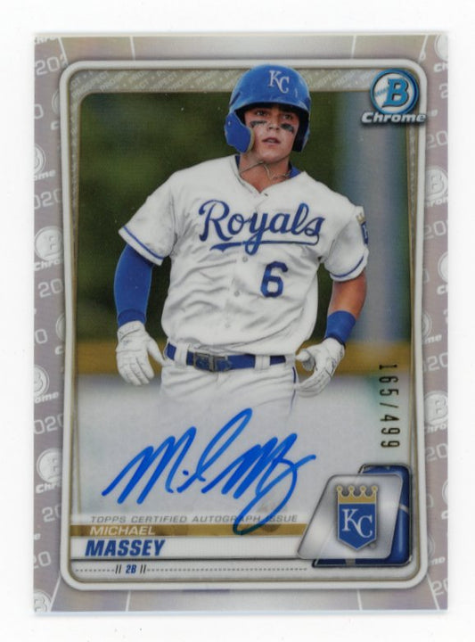 2020 Bowman Chrome Michael Massey #CPA-MM - Refractor Autograph #/499