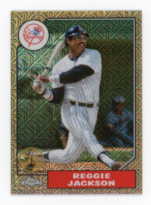 2022 Topps Chrome Reggie Jackson #T87C-63 - Mojo Refractor #/25