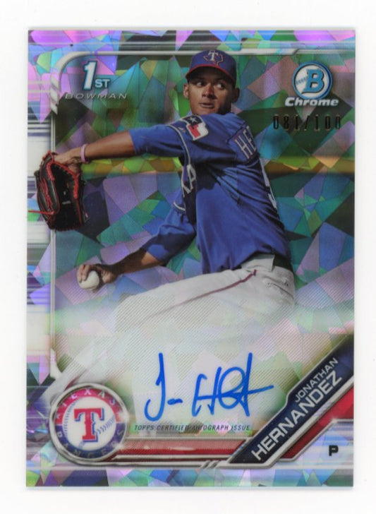 2019 Bowman Chrome Jonathan Hernandez RC #CPA-JH - Atomic Refractor Autograph #/100