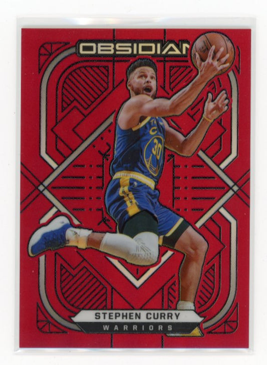 2020-21 Panini Obsidian Stephen Curry #29 - Red Flood