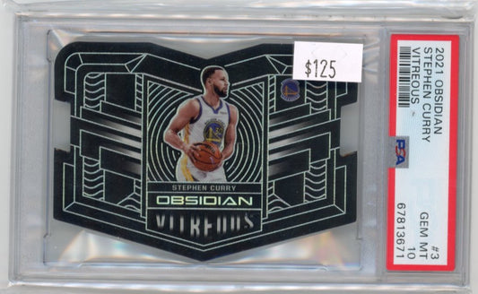 2021 Panini Obsidian Stephen Curry #3 - Vitreous