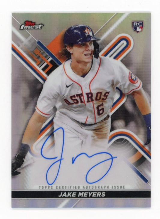 2022 Topps Finest Jake Meyers #FA-JE - Refractor Autograph