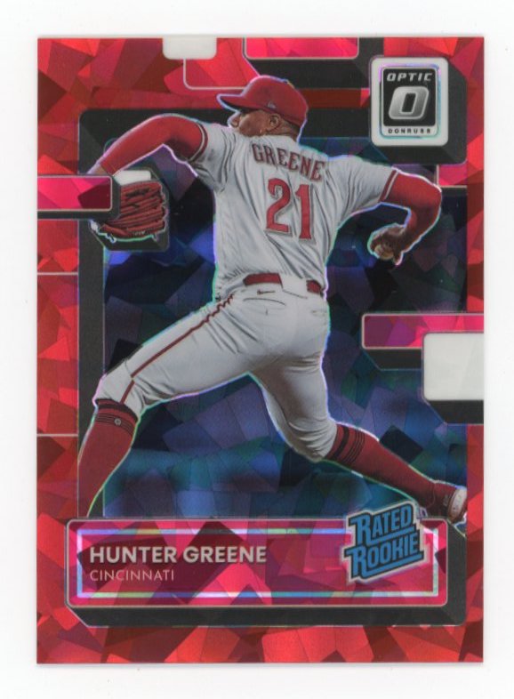 2022 Panini Donruss Optic Hunter Greene #160 - Red FOTL #/7