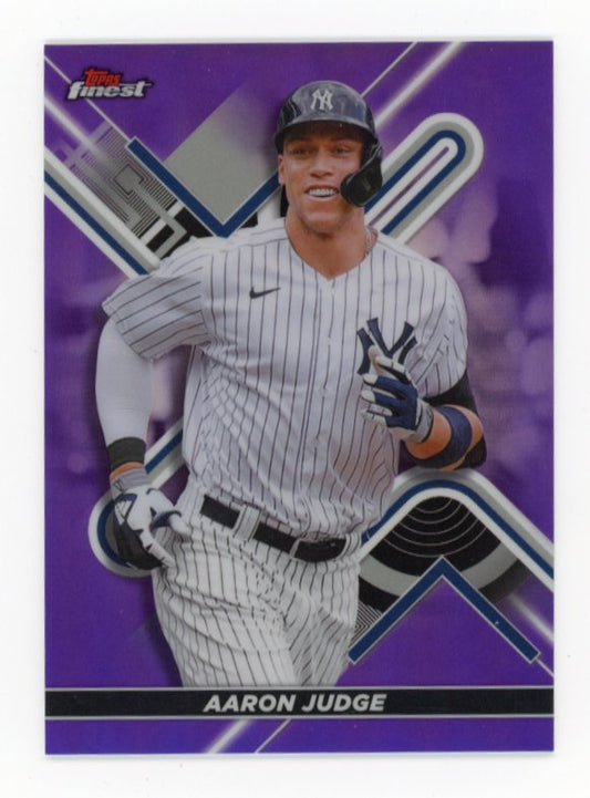 2022 Topps Finest Aaron Judge #74 - Purple Refractor #/250