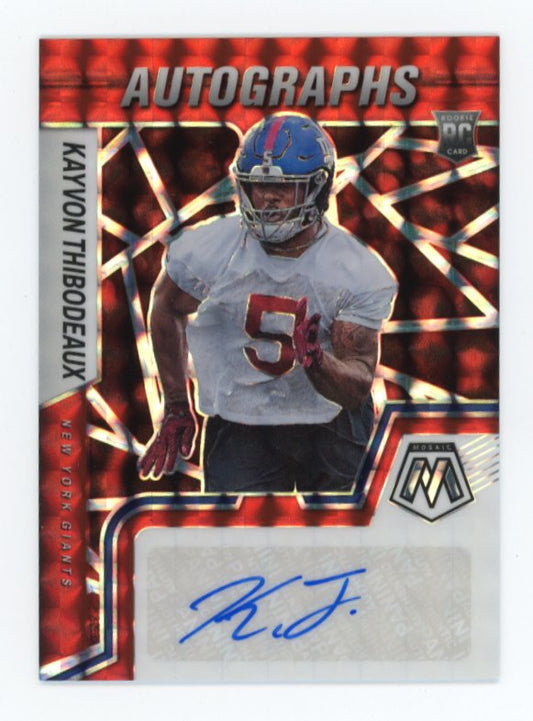 2022 Panini Mosaic Kayvon Thibodeaux RC #RAM-KT - Autograph