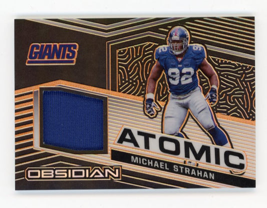 2021 Panini Obsidian Michael Strahan #AM-MS - Atomic Patch #/50