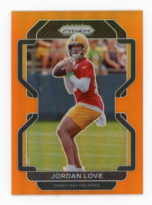 2021 Panini Prizm Jordan Love #137 - Orange #/249