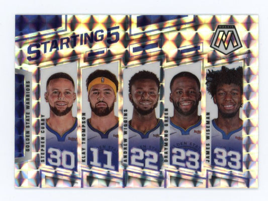 2021-22 Panini Mosaic Starting 5 #21 - Silver Mosaic