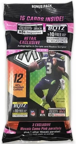 2021 Panini Mosaic Football Cello Multi-Pack