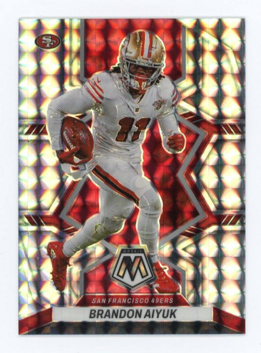 2022 Panini Mosaic Brandon Aiyuk #178 - Silver Mosaic