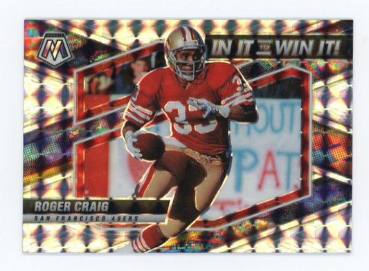 2022 Panini Mosaic Roger Craig #SB-8 - Silver Mosaic