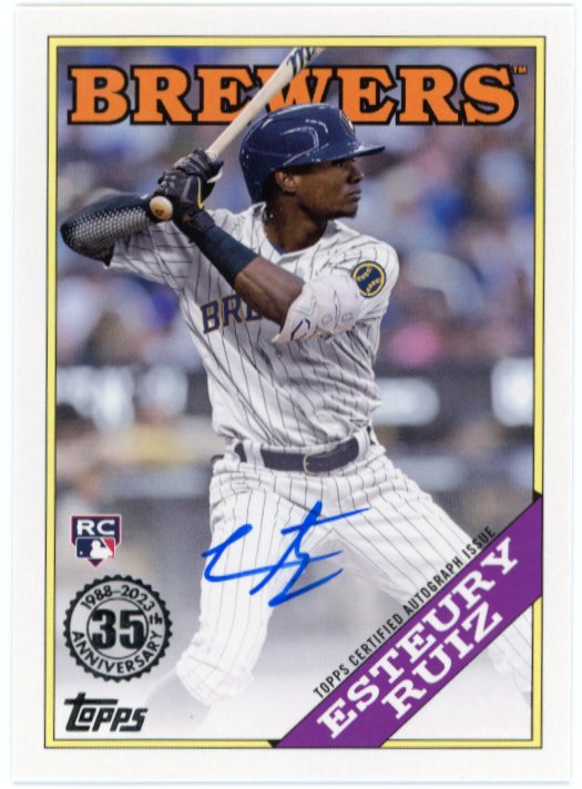 2023 Topps Esteury Ruiz RC  #88BA-ERZ - Autograph