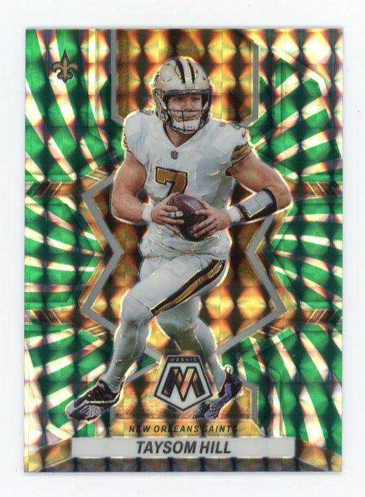 2022 Panini Mosaic Taysom Hill #139 - Green Swirl #/11