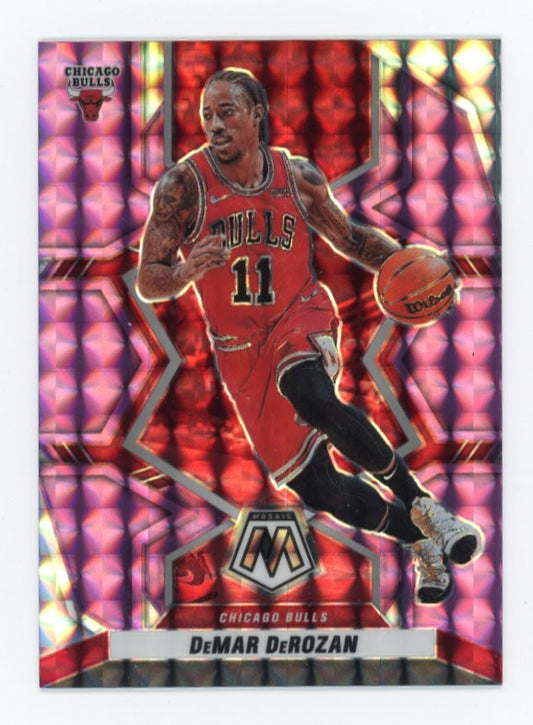 2021-22 Panini Mosaic Demar Derozan #164 - Purple Mosaic #/49