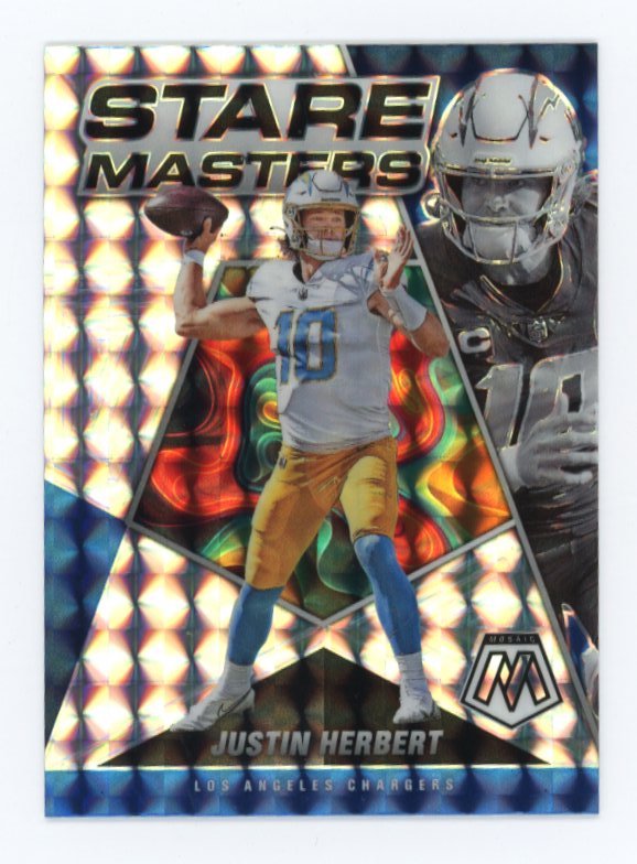 2022 Panini Mosaic Justin Herbert #SM-2 - Silver Stare Masters