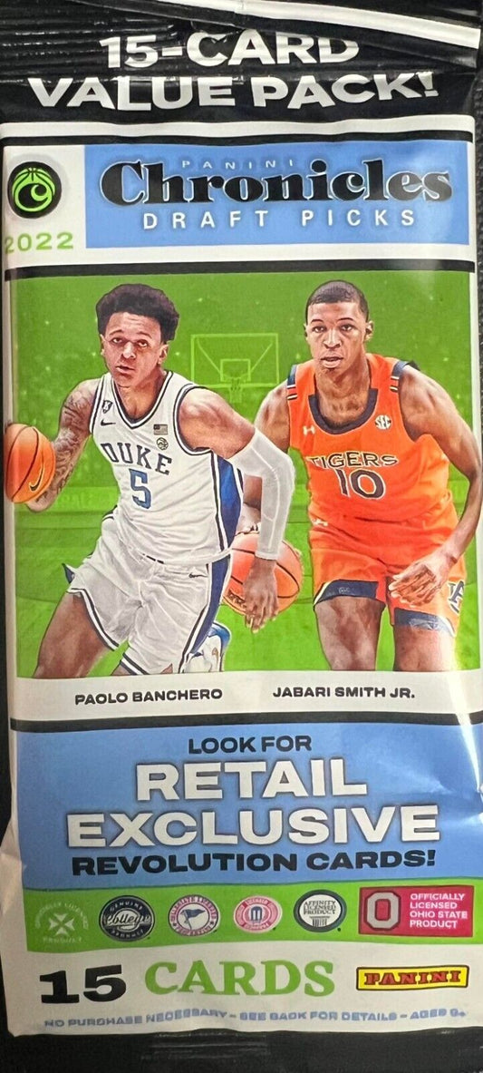 2022 Panini Chronicles Draft Picks Basketball Value Pack