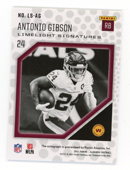 2021 Panini Illusions Antonio Gibson #LS-AG - Autograph