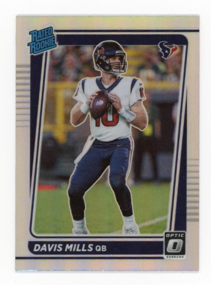 2021 Panini Donruss Optic Davis Mills Rated Rookie RC #222 - Refractor