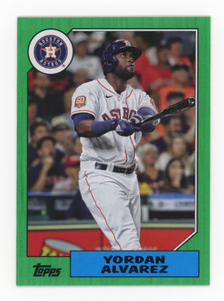 2022 Topps Archives Yordan Alvarez #298 - #/125 Green