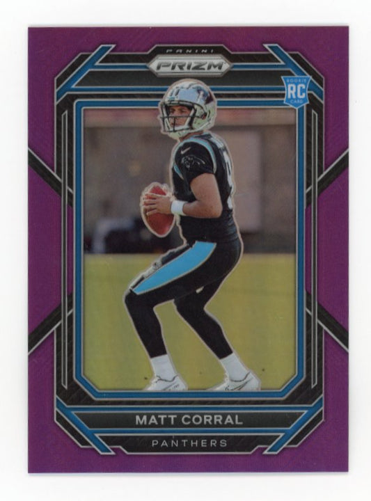 2022 Panini Prizm Matt Corral RC #304 - Purple #/125 Panthers