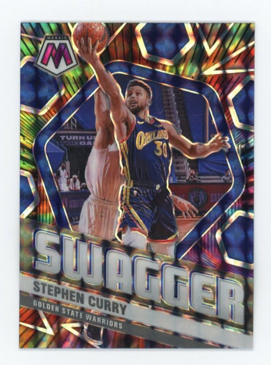 2020/21 Panini Mosaic Stephen Curry Swagger #9 Warriors