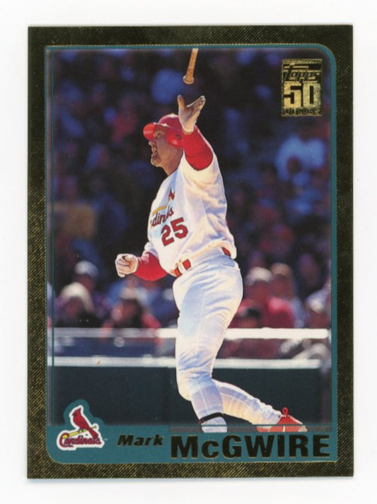 2000 Topps Mark McGwire 50 Years #50 - #/2001 Cardinals