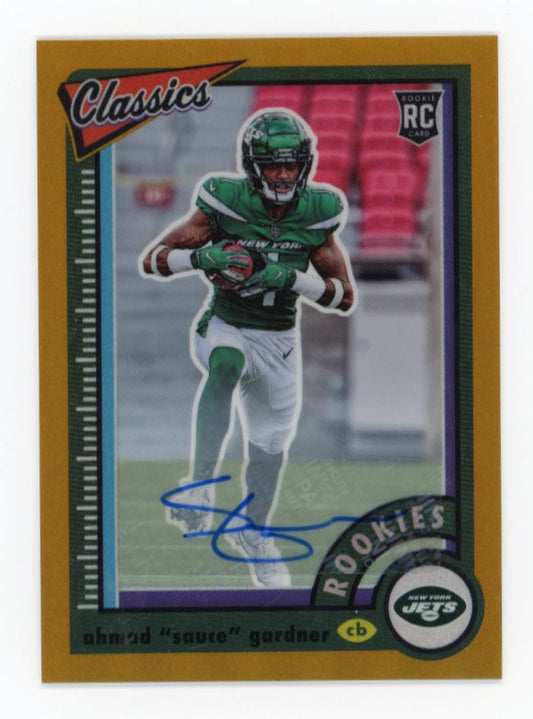 2022 Panini Classics Ahmad "Sauce" Gardner #187 - Bronze Autograph #/99 Jets